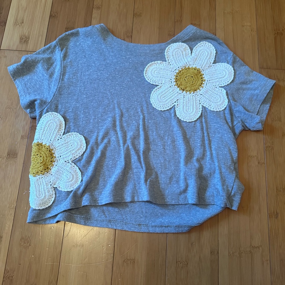 Altar’d State daisy crocheted crop top